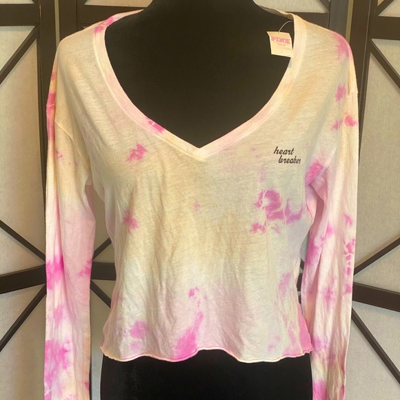 Victoria's Secret Tops - Victoria Secret Heart Breaker Tye Dye Crop Top 💎